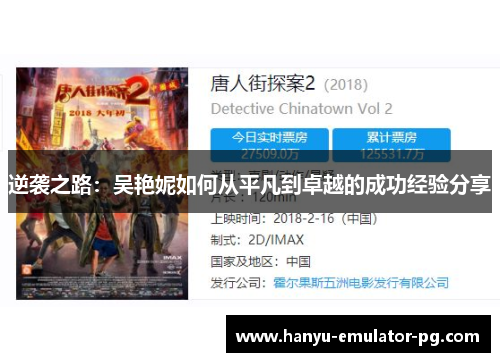 逆袭之路:吴艳妮如何从平凡到卓越的成功经验分享 逆袭之路:吴艳妮如何从平凡到卓越的成功经验分享